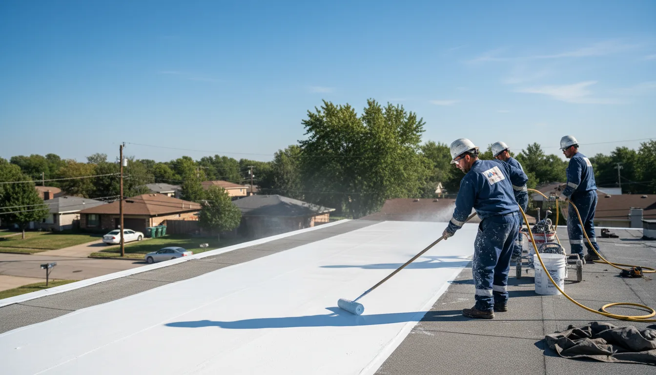 Commercial roof coating in Tokio, ND near me